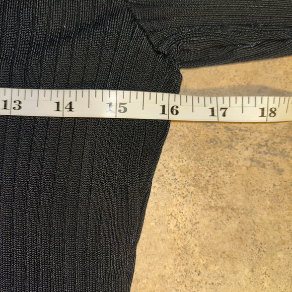 Abercrombie & Fitch Bodysuit -black ribbed long sleeve round neck - Picture 8 of 9